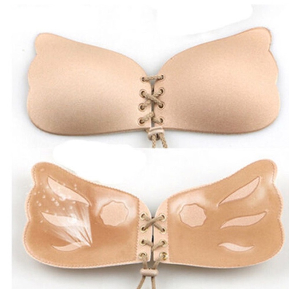 Silicone Adhesive Push Up Strapless Bra - Picture 4 of 5